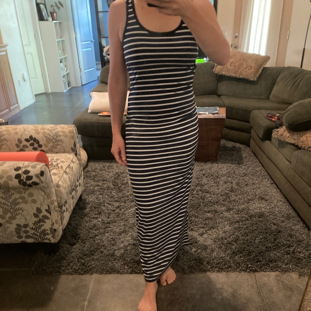Striped maxi dress